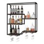 Wall Mounted 5-Tier Wine Rack Storage Unit