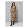 Wallis Abstract Print Wrap Midi Dress