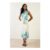 Wallis Floral Scarf Satin Midi Dress