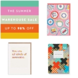 Warehouse Sale – Birthday Cards 5p / V&A Notebook £1 / 3 x Notebooks £2.50 / 25 Card Bundle £9.95 & More