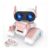 Warmiehomy Robot Toy with LED Eyes, Flexible Head, Pink