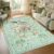 Washable Area Rugs for Living Room 160x230cm, Green Dragon Animal Bedroom Rugs Non Slip Rubber Backing, Soft Jungle Forest Low Pile Floor Carpet for Kids Office Dining Room Kitchen Nursery Room