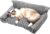 Washable Pet Bed for Cats & Small Dogs Luxury Orthopedic Dog Sofa Bed with Removable Faux Fur Cover, Head & Neck Support, Non-Slip Bottom, Indoor Pet Bed for All Seasons (61x4625cm)