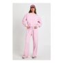 Washed Ribbed Detail Straight Leg Tracksuit