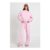 Washed Ribbed Detail Straight Leg Tracksuit
