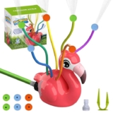 Water Sprinkler for Kids, Fire Hydrant Water Toy Hose Sprinkler Garden Spinning Sprinkler