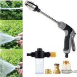 Waterblitz Power Washer, Power High Pressure Cleaner for Every Garden Hose, Turbowasher for Hose Turbowasher Pressure Washer with 3 Connectors for Garden Home Gift (A8)