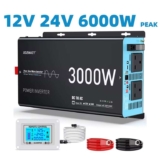 Wave Power Inverter UK 24V 240V 3000W Solar Panel Car RV Camping LCD Display (with code) MQL Power Inverter Local Store