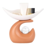 Wave-Shaped Resin Key Organizer with Crystal Ball Decor