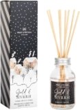 Wax Lyrical Gold & Myrrh Reed Diffuser 100ml Sensual Amber Gourmand Scent Luxurious & Festive