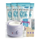 Waxfans Womens Waxing Kit: Mini Pot, Face Wax, Temp Control