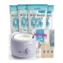 Waxfans Womens Waxing Kit: Mini Pot, Face Wax, Temp Control