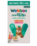 Webbox Lick-e-lix for cats 3 for 2 with Nectar – 60 x 15g