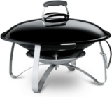 Weber Fireplace 2750 Outdoor Fire Pit – Porcelain-Enamelled Steel, Extinguishing Lid