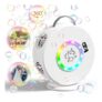 Weilim Bubble Machine for Kids, 360 Rotating Blower