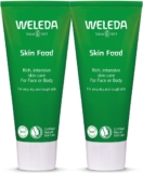 Weleda Skin Food Twin Pack, Dry Skin Moisturiser, Moisturising Cream & Primer, Face & Body, For Men & Women, Multiple Uses, Certified Natural, 2 x 75ml