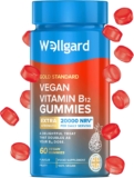 Wellgard Vegan Vitamin B12 Gummies High Strength B12 Supplement for Energy & Immunity, UK Formulated B12 Gummies