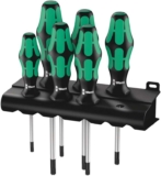 Wera 367/6 Screwdriver Set Kraftform Plus TORX and Rack, 6 Pieces