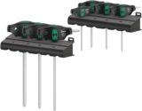 Wera 467/7 TORX HF Set 1 Screwdriver Set T-Handle TORX Screwdrivers with Holding Function, 7 Pieces, 05023452001