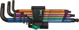 Wera 950 SPKL/9 SM N SB Multicolour BlackLaser L-Key Set, 9pc, Metric, 1.5-10mm, 05073593001