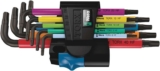 Wera 967/9 TX Multicolour Holding Function L-Key Set of 9 (TX8-TX40)