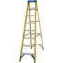 Werner Fibreglass Swingback Step Ladder 8 Tread SWH 3.15m (2.23m Height) – Free C&C