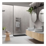 Wetwall Elite Double Post Formed Pewter Terrazzo Shower Panel 2420 X 580mm