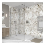 Wetwall Elite Double Post Formed Vienna White Shower Wall Panel 2420 X 580mm