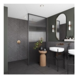 Wetwall Elite Post Formed Greystone Marble Shower Wall Panel 2420 X 1200mm