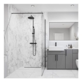 Wetwall Elite Tongue and Groove Onyx Nebbiosa Shower Wall Panel 2420 X 1200mm
