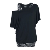 When the Heart Rules the Mind T-Shirt Black-Grey by Black Premium by EMP