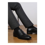 Wheres That from Black PU Nick Oxford Lace up Work Dress Shoes 7