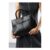Wheres That from Flores Black Luxury Structured Leather Tote Bag