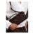 Wheres That from Petal Dark Brown Woven Clutch Bag
