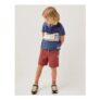 Whipstitch Drawstring Shorts Red