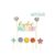 Whisk Hip Hip Hooray Cake Toppers 6 Pieces
