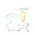 Whisk Unicorn Cookie Cutters 4 Pack