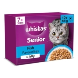 Whiskas 7 Cat Pouches Fish in Jelly 12x85g – £3.12 S&S