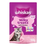 Whiskas Milky Treats 50g Pack of 6 for 2-12 Months