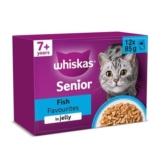 Whiskas Senior 7 Fish Favourites Wet Cat Food – 12 X 85g