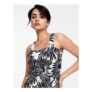 Whistles Womens Square Neck Cami Top in Contrast Daisy Print Co-Ord in Black