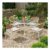 White 4 Seater Rattan Design Garden Dining Set