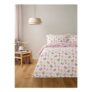 White Beautiful Butterflies Reversible Duvet Set