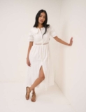 White Collared Orla Midi Dress, sizes 4 – 18 w/Code