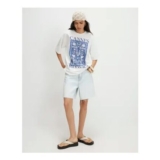 White Cotton Cannes Graphic T-Shirt