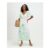White Cotton Palm Embroidered Maxi Dress
