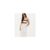 White Crinkled Polka Dot Lace Trim Strappy Midi Dress