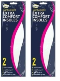 White Extra Comfort Foam Insoles, 2 Pairs – Lightweight, One Size Fits All, Ideal Shoe Support (Pack of 2)