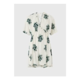 White Floral Jersey Kaftan