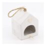 White Heart Hanging Birdhouse
